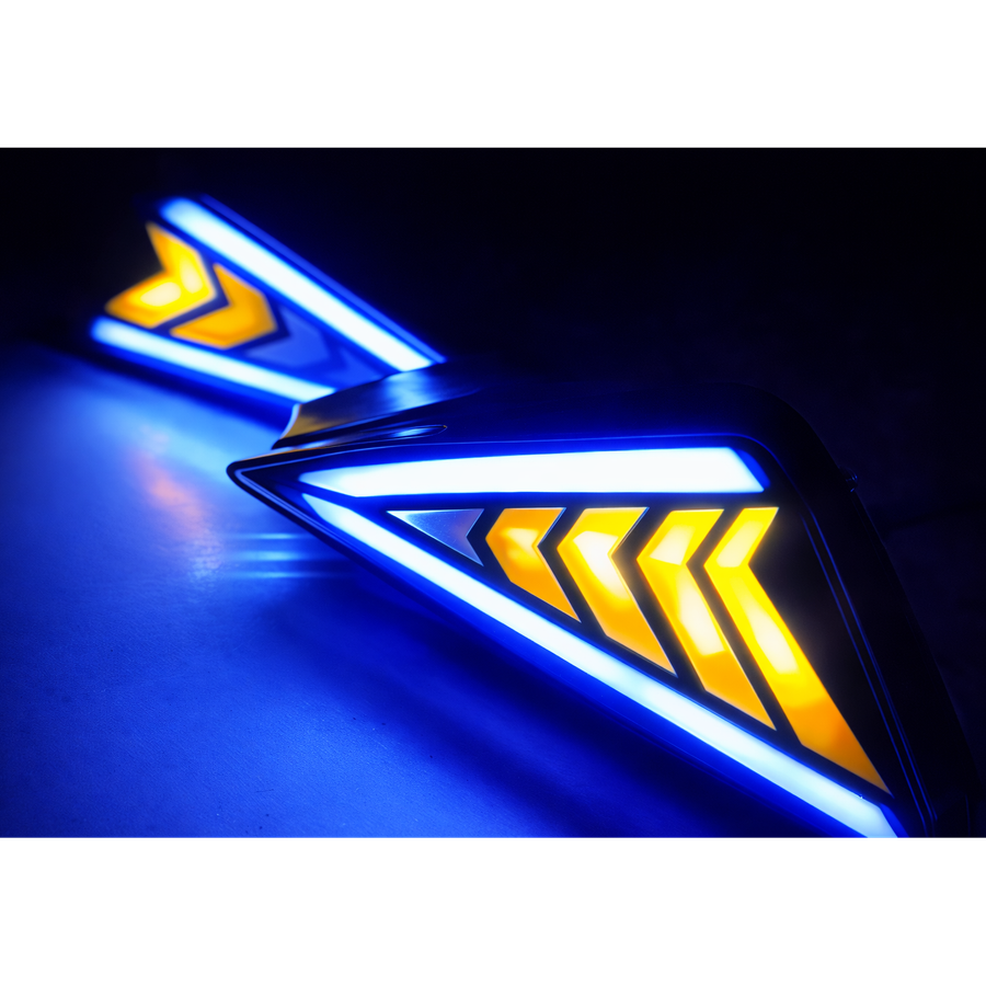 LUZ DIRECCIONAL AZUL AMARILLO