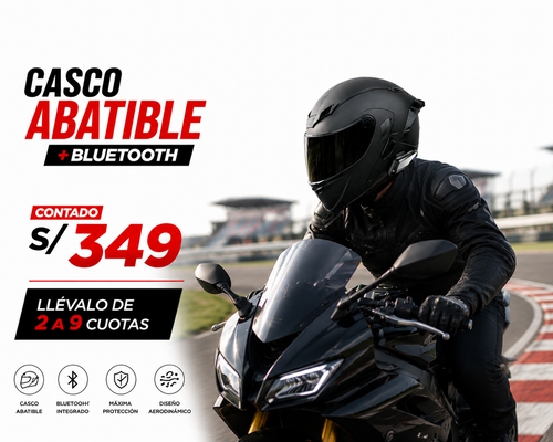 CASCO NEGRO MATE ABATIBLE XT902+BLUETOOHT