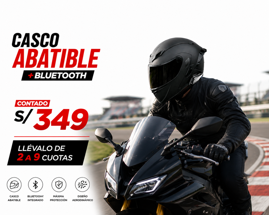 CASCO NEGRO MATE ABATIBLE XT902+BLUETOOHT