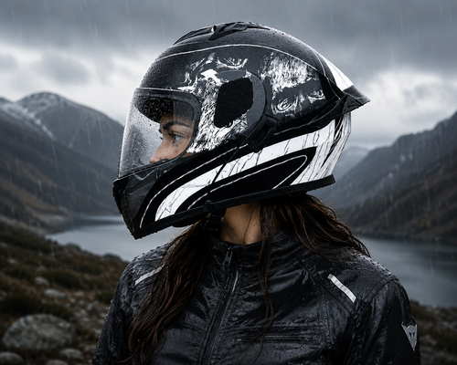 CASCO ABATIBLE K35 DESTRO GRIS NEGRO BRILLO