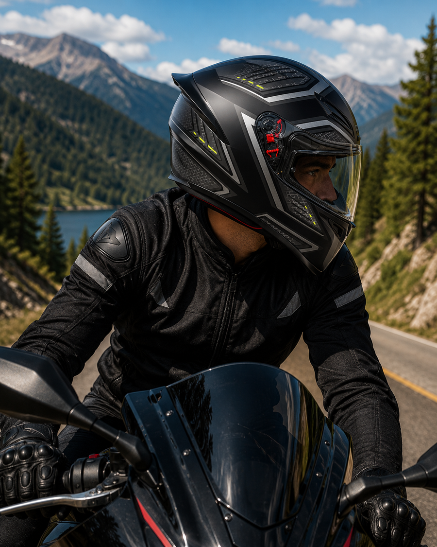 CASCO INTEGRAL KS1 SLIN NEGRO VERDE