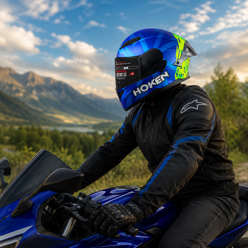 CASCO ABATIBLE FF916 DISTINITY BLUE