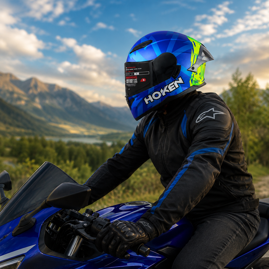 CASCO ABATIBLE FF916 DISTINITY BLUE