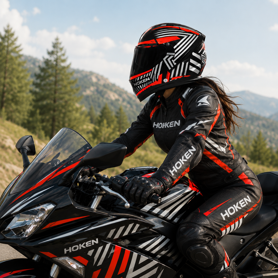 CASCO FF869 MAZE NEGRO ROJO BRILLO 