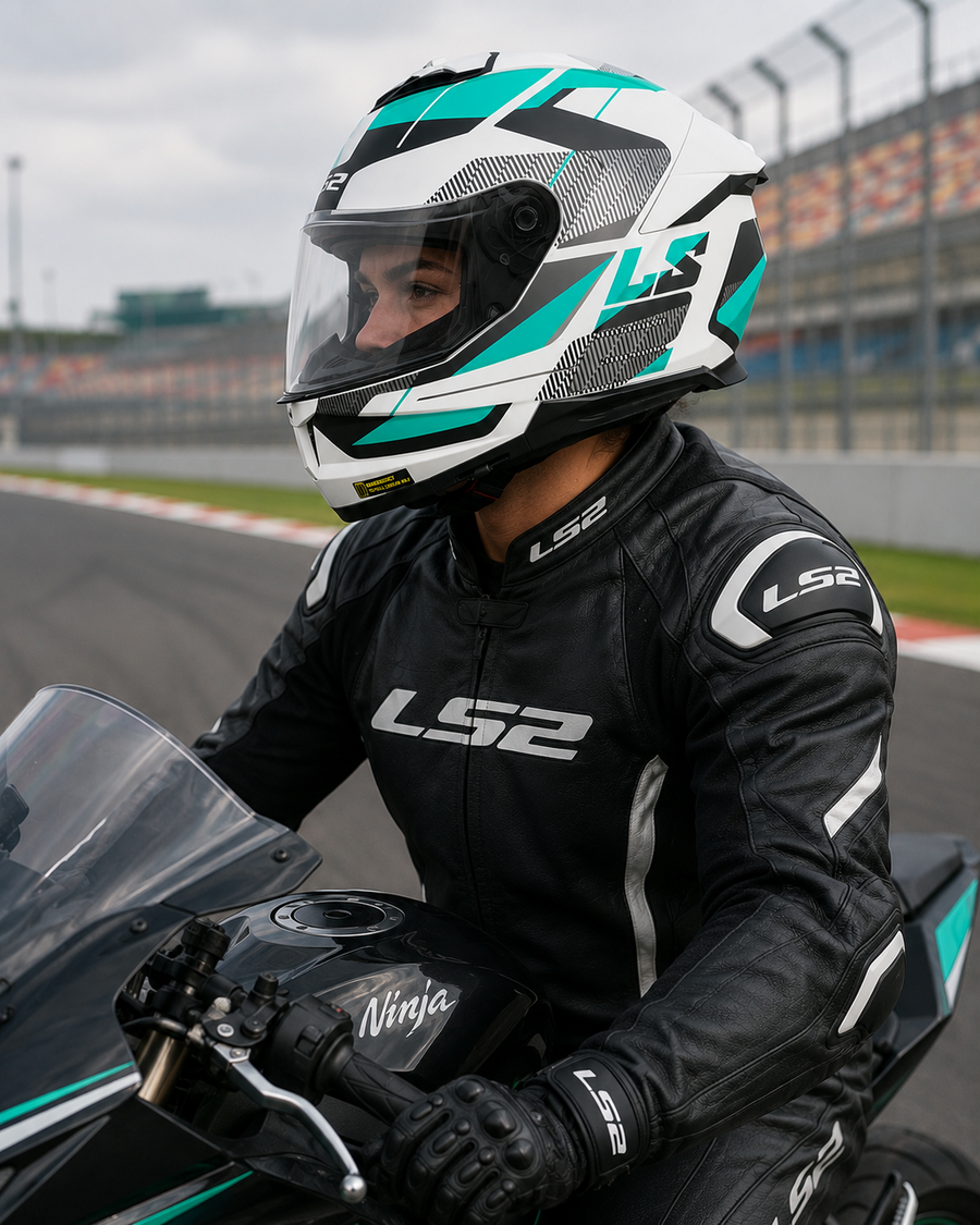 CASCO LS2 FF808 STREAM II ROAD BLANCO VERDE