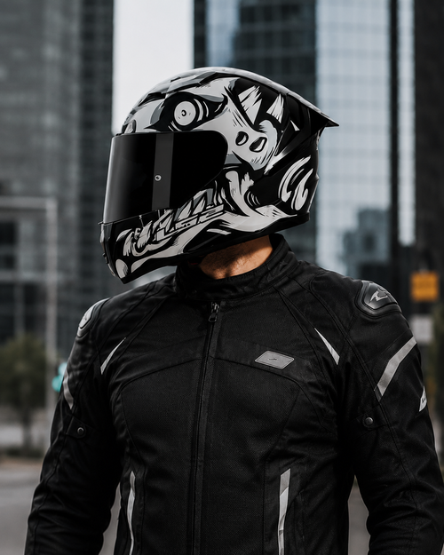 CASCO FF810 X-KULL NEGRO MATE GRIS