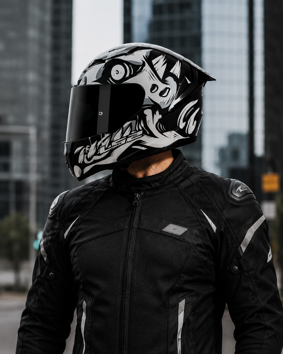 CASCO FF810 X-KULL NEGRO MATE GRIS