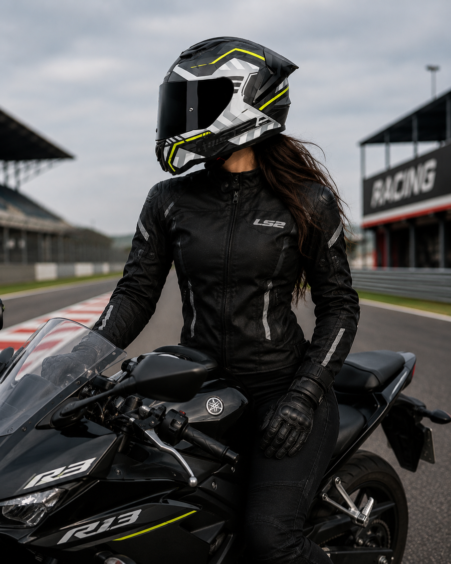 CASCO FF810 ESTEBAN NEGRO VERDE