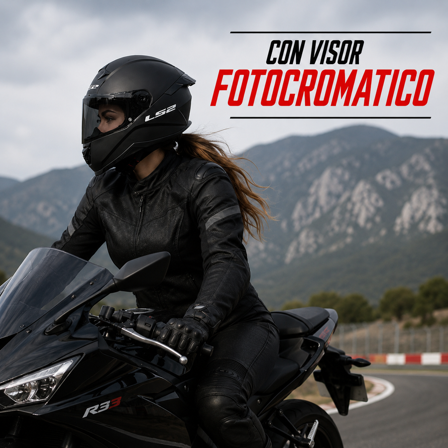 CASCO LS2 FF802 NEGRO MATE FOTOCROMATICO