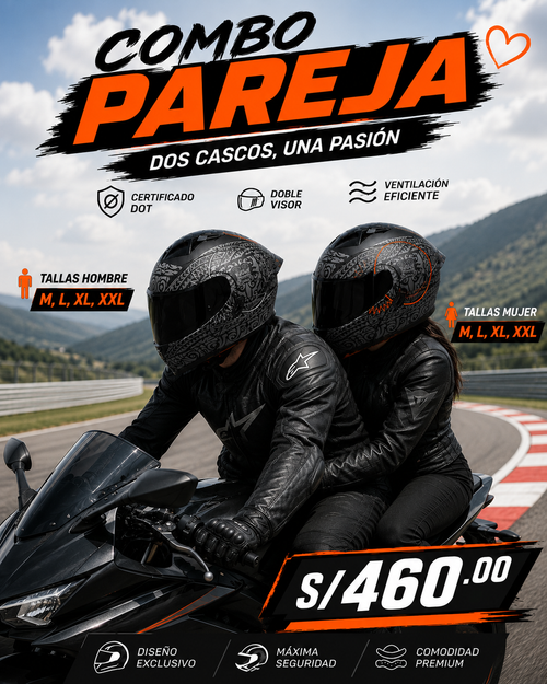 COMBO CASCO ABATIBLE K35