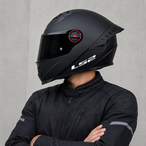 CASCO LS2 FF816 COSMOS NEGRO MATE
