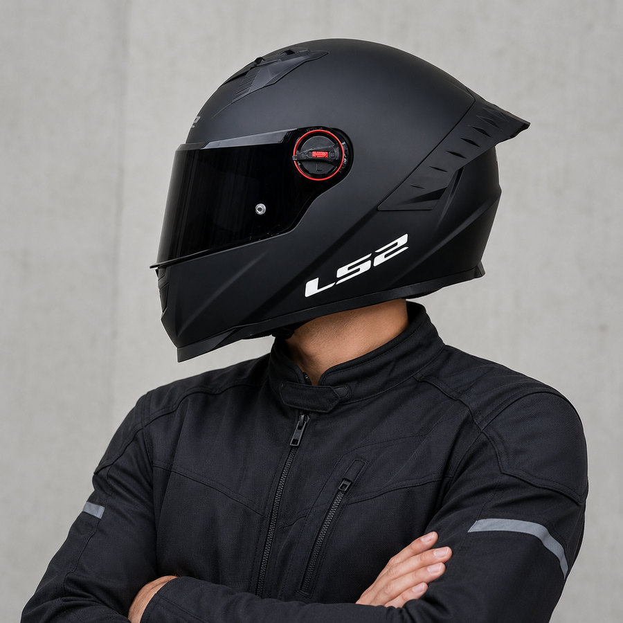 CASCO LS2 FF816 COSMOS NEGRO MATE