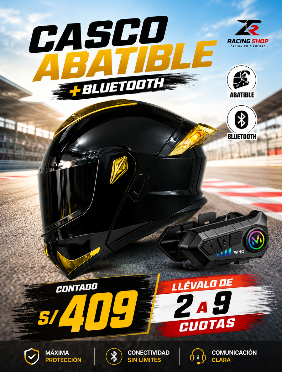 COMBO CASCO+BLUETOOTH