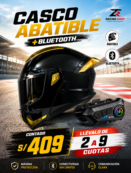 COMBO CASCO+BLUETOOTH