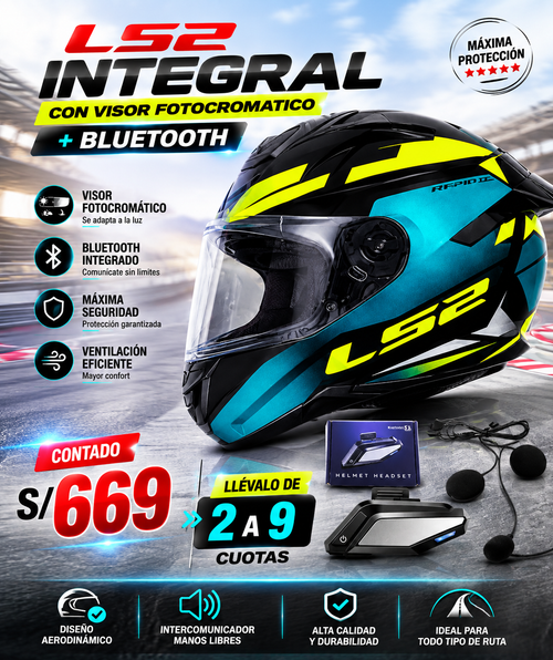 CASCO INTEGRAL+BLUETOOTH