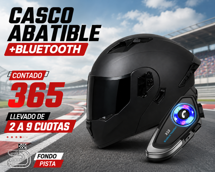 CASCO ABATIBLE+BLUETOOTH