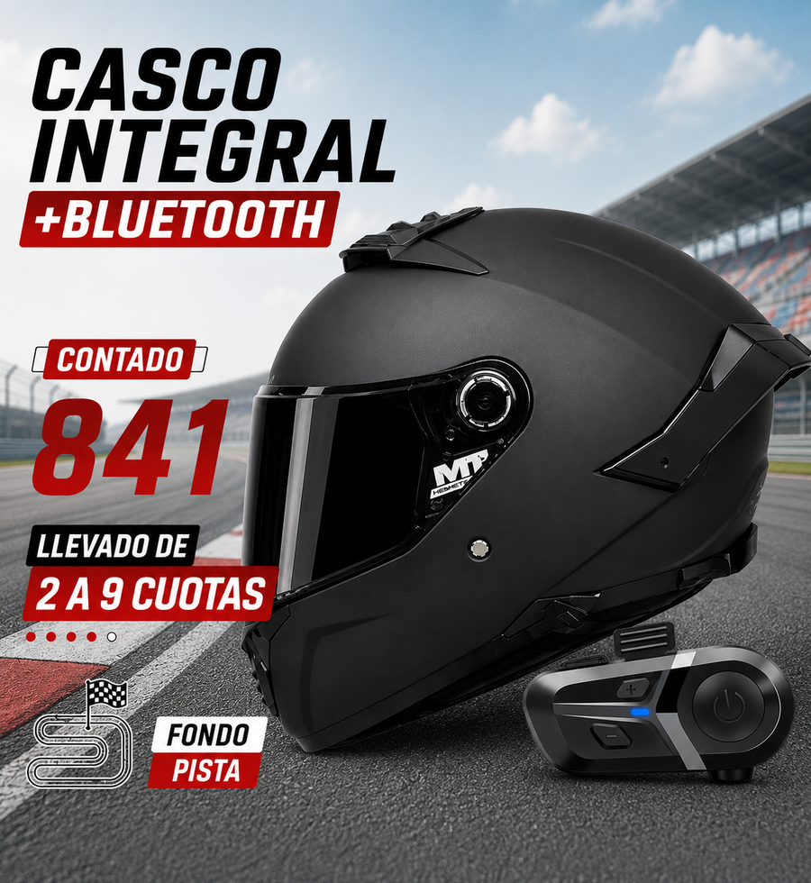 CASCO INTEGRAL +BLUETOOTH
