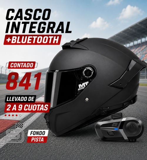 CASCO INTEGRAL +BLUETOOTH