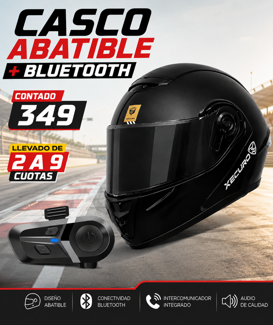 CASCO ABATIBLE+BLUETOOTH