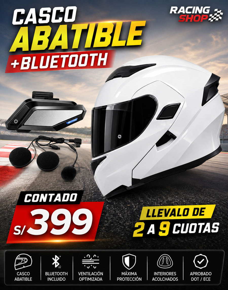 CASCO ABATIBLE+BLUETOOTH