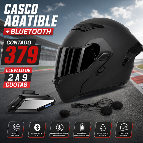 CASCO ABATIBLE+BLUETOOTH
