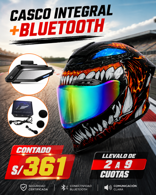 CASCO INTEGRAL+BLUETOOTH