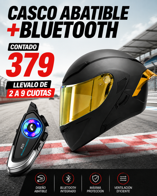 CASCO ABATIBLE+BLUETOOTH