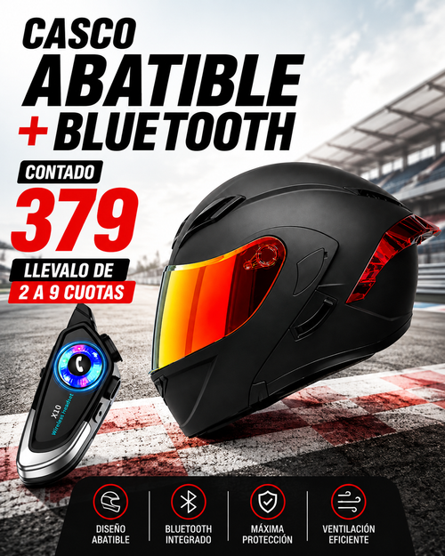 CASCO ABATIBLE+BLUETOOTH