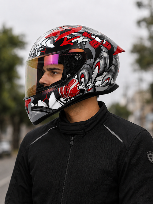 CASCO SHAFT 522 INTEGRAL TIGUERAZO ROJO