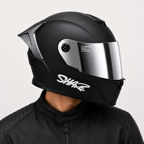CASCO SHAFTH 502 NEGRO PLATA