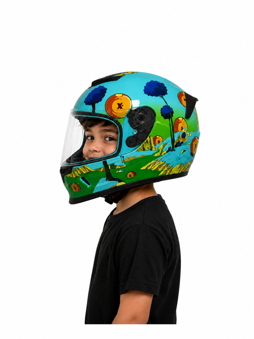 CASCO INTEGRAL X357 KID SFERA VERDE