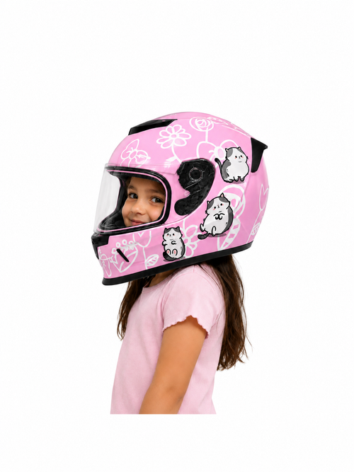 CASCO INTEGRAL X357 KID ROSADO BLANCO
