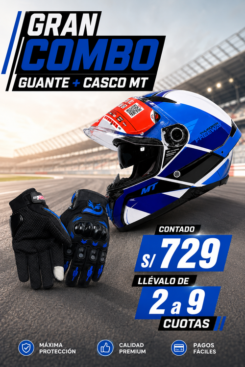 CASCO MT+GUANTE