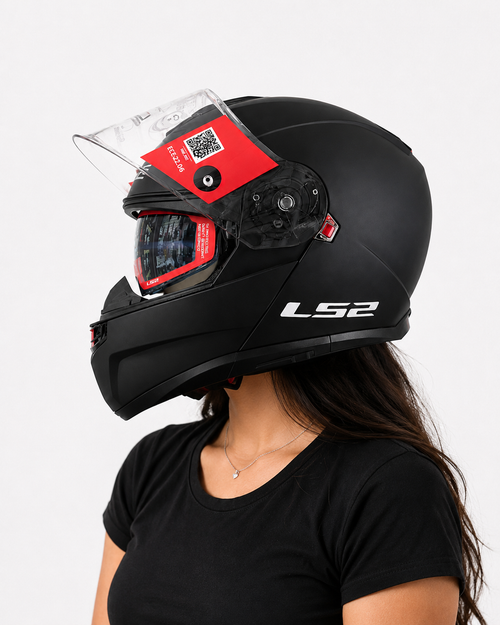 CASCO ARTICULADO FF908 STROBE II NEGRO MATE