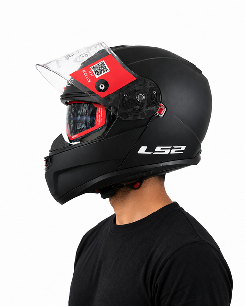 CASCO ARTICULADO FF908 STROBE II NEGRO MATE