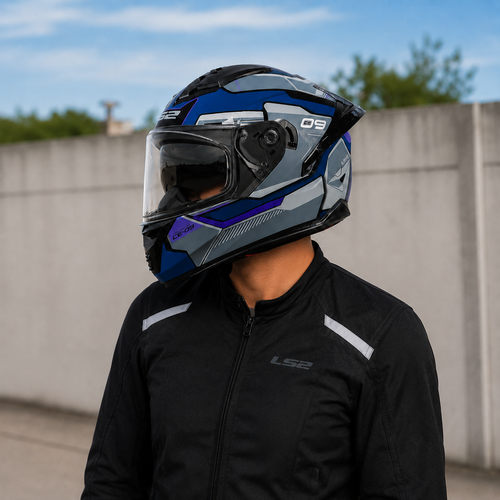 CASCO LS2 FF806 FUSION NAVY BLUE GREY