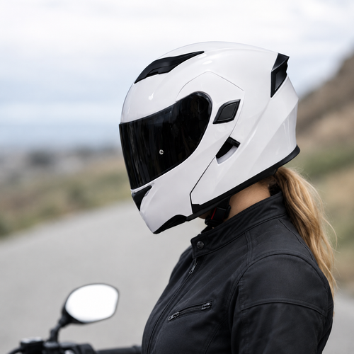 CASCO XKUDO 169 ABATIBLE BLANCO