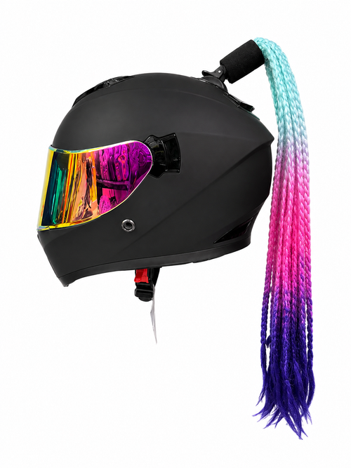 CASCO INTEGRAL HK2 NEGRO+TRENZA