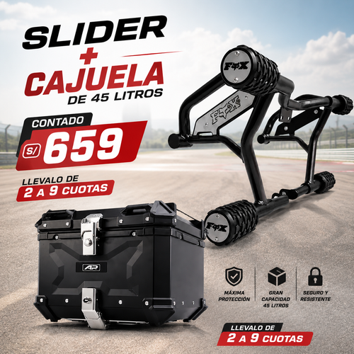 SLIDER FOX+CAJUELA DE 45 LITROS