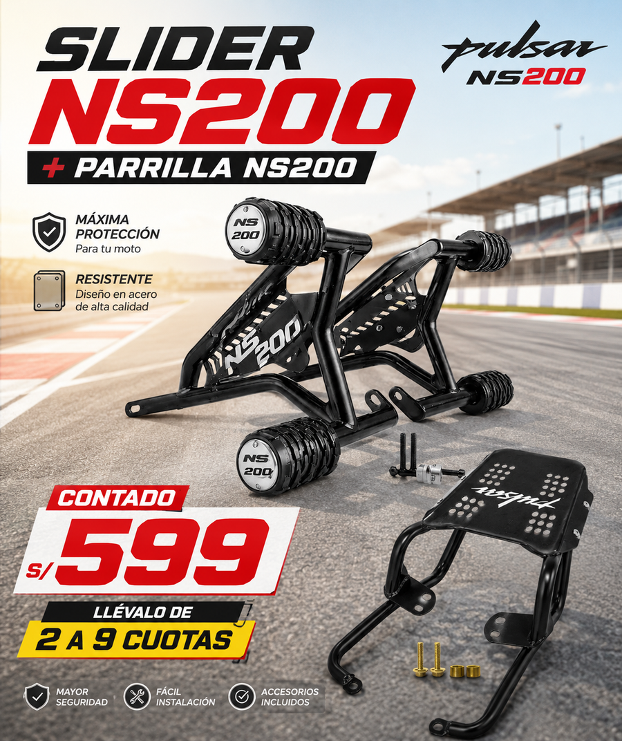 SLIDER NS200+PARRILLA NS200