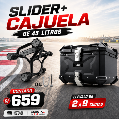 SLIDER MONSTER+CAJUELA DE 45 LITROS