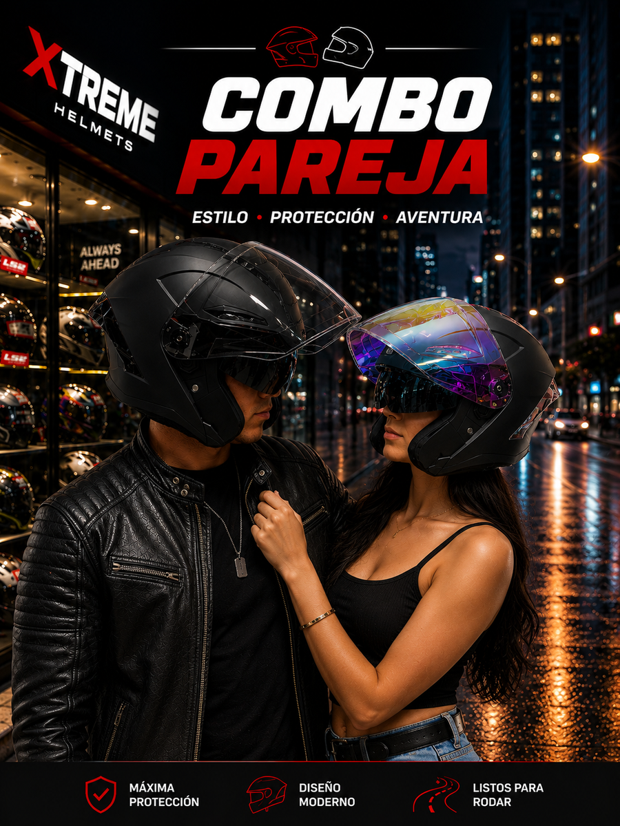 CASCO PAREJA KT817 OPEN FACE