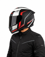 CASCO MT SEGMENT ALTAIR B15 NEGRO ROJO MATE 