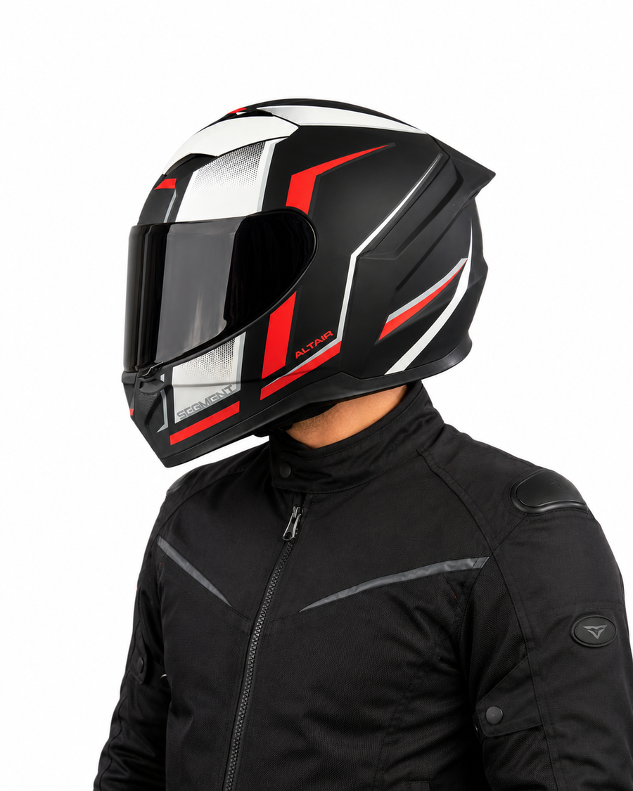 CASCO MT SEGMENT ALTAIR B15 NEGRO ROJO MATE