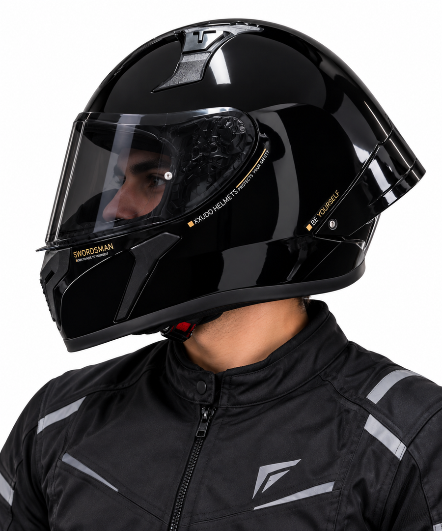 CASCO XKUDO 357 INTEGRAL NEGRO BRILLO