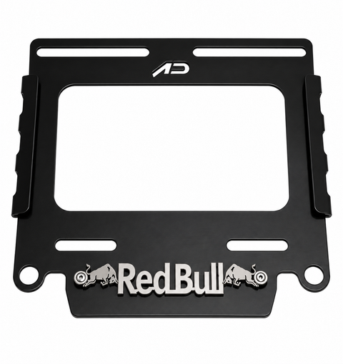 PORTA PLACA RED BULL PLATEADO