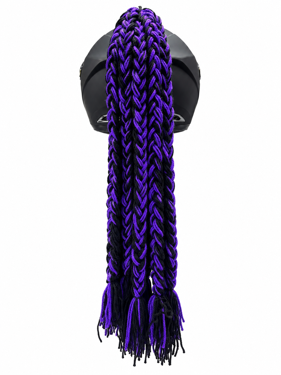 TRENZA DE LANA MORADA