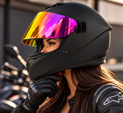 CASCO INTEGRAL HK2 NEGRO/ROSA