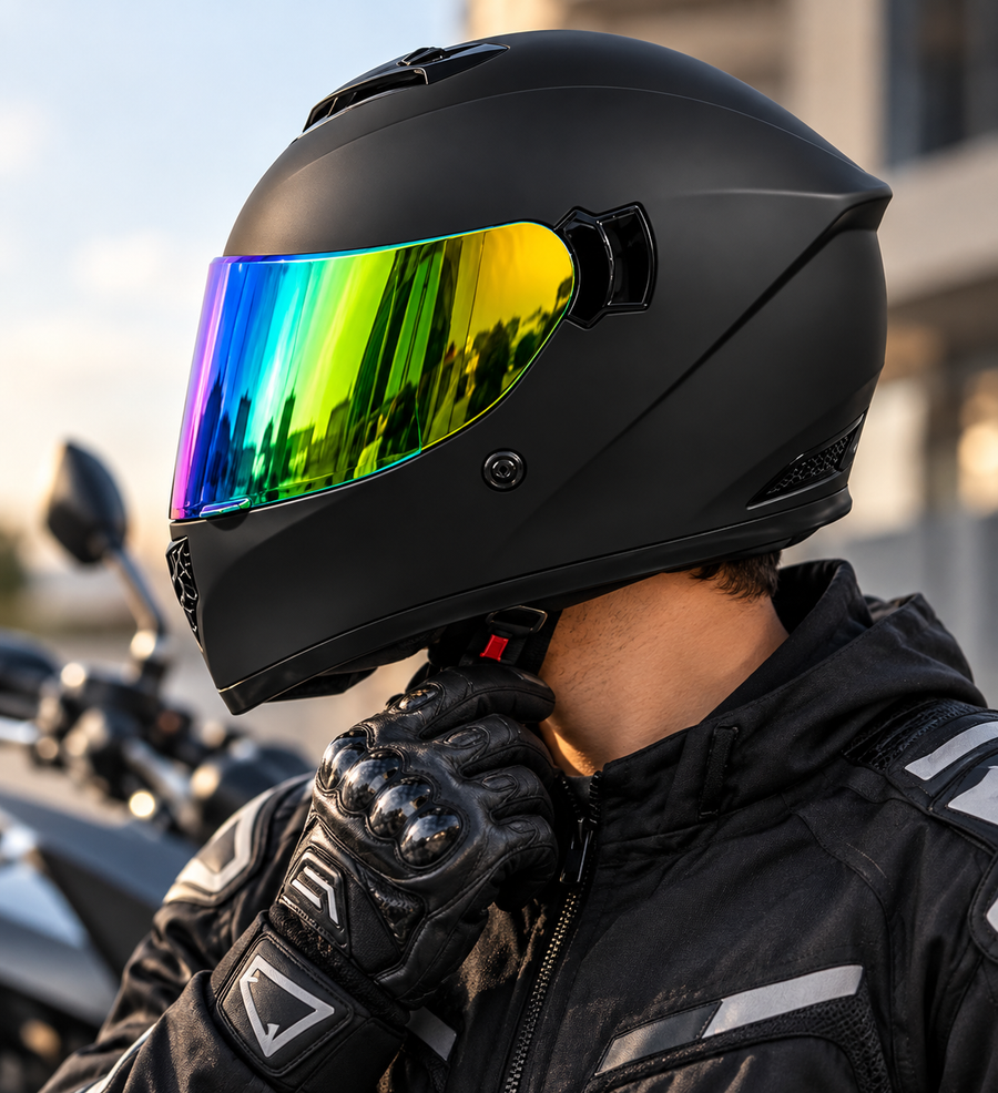 CASCO INTEGRAL HK2 NEGRO/VERDE