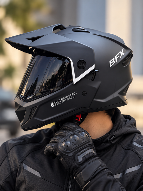 CASCO ADVENTURE NEGRO MATE